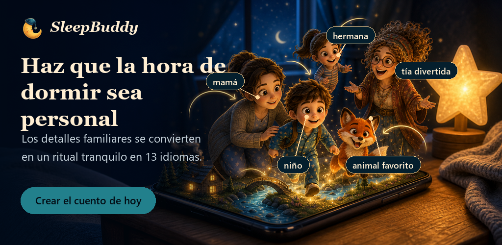 SleepBuddy: Cuentos de Noche feature graphic