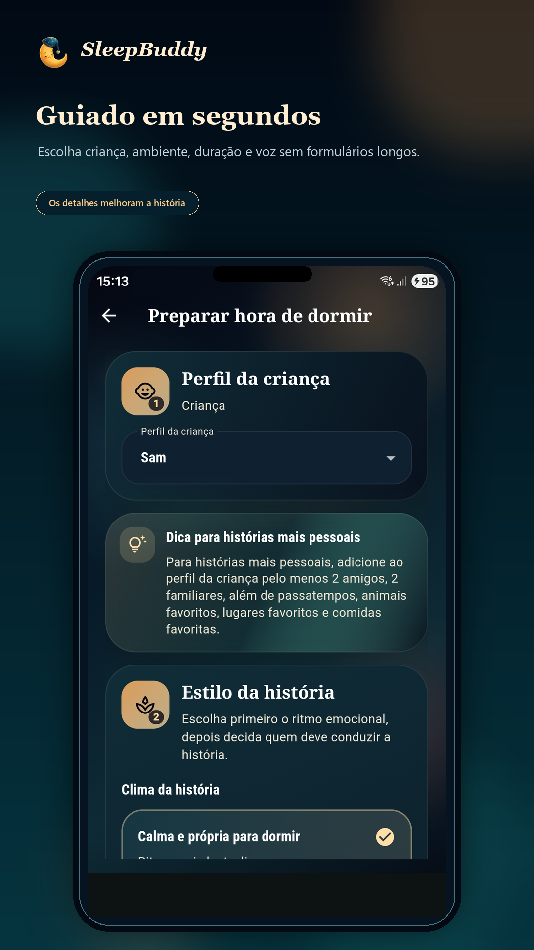 SleepBuddy composer screenshot